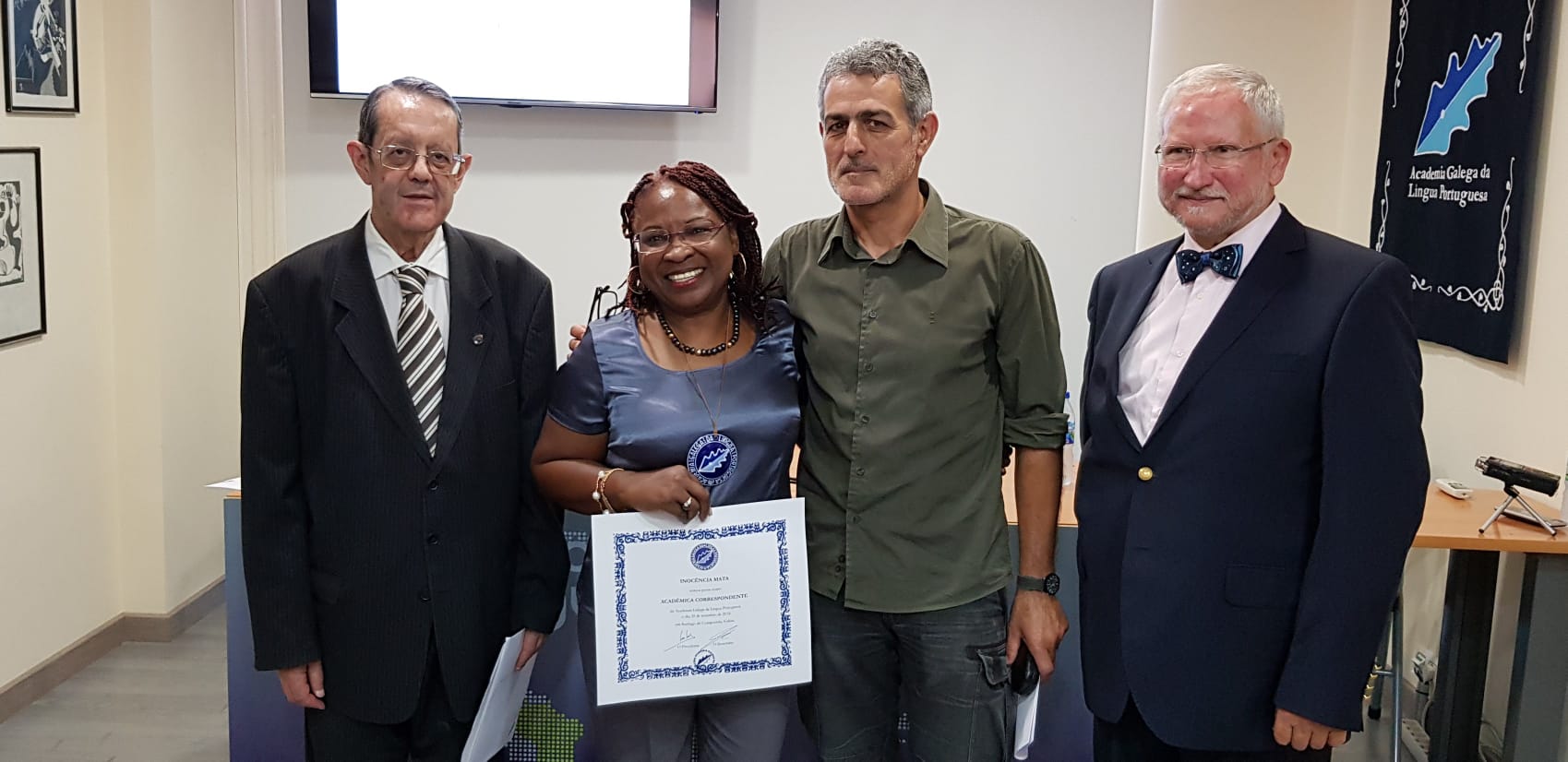 José Luís Fontenla (esquerda) com outros membros da AGLP